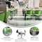 Flash Furniture HERCULES Series 880 lb. Capacity Green Plastic Stack Chair with Titanium Gray Powder Coated Frame RUT-F01A-GN-GG - alternate 3